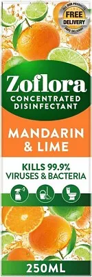£4.16 • Buy Zoflora Mandarin And Lime 250ml-Concentrated Disinfectant All Purpose Cleaner-UK