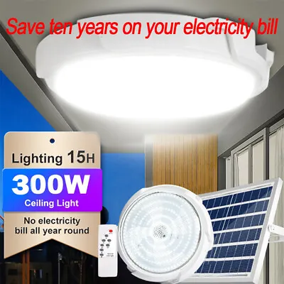 £5.49 • Buy Smart Indoor Solar Ceiling Light Garden Pandent Lamp With Line Corridor Light