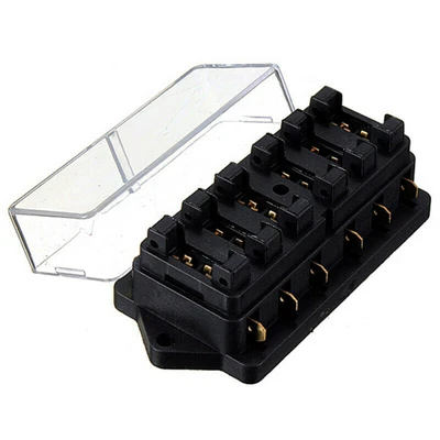 £8.99 • Buy 6 Way Fuse Box For Standard Blade Fuse Holder ATO/Block 12v/24v Car/HGV(No Fuse)