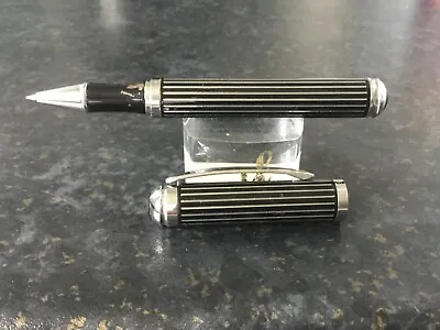 Cerruti 1881 Rollerball Pen Black And Silver • £30