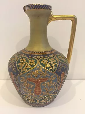 Anton Mehlem Antique Royal Bonn Cashmir Miniature Pitcher Vase C. 1860s 6.5  • $500