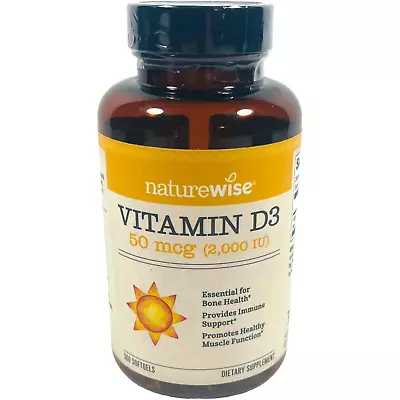 NatureWise Vitamin D3 2000iu (50 Mcg) Healthy Muscle Function / Immune Support • $18.99