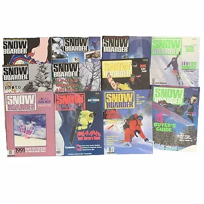 SNOWBOARDER MAGAZINE LOT LIKE NEW 1990’s Vintage Adds Photos Features Archived • $200