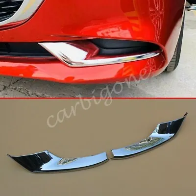 Chrome Front Fog Light Cover Lamp Trims For Mazda3 Sedan 2019-2023 Accessories • $28.18