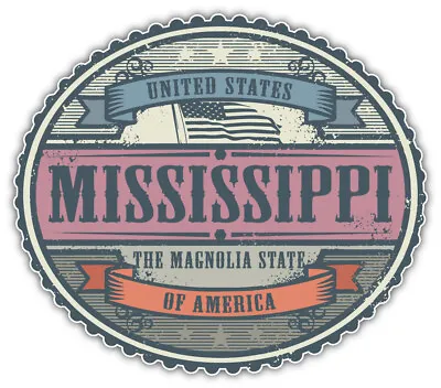 Mississippi USA State Retro Vintage Emblem Car Bumper Sticker Decal   SIZES'' • $4.50