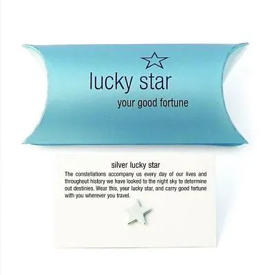 Sterling Silver Lucky Star - Tales From The Earth - Pillow Pack • £11