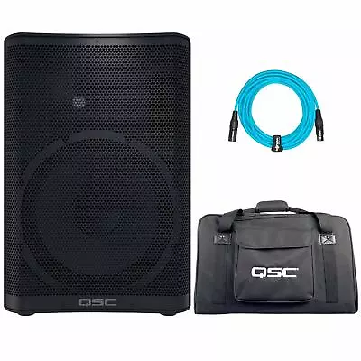 QSC CP12 CP Series Compact 12  Powered DJ PA Speaker Single W Tote Bags Pack • $642.40