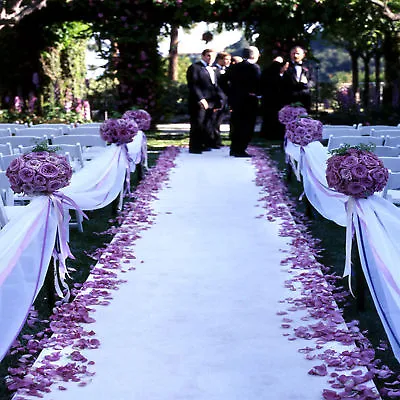 $79.75 • Buy 50ft Satin Fabric Aisle Runner 22 Colors Extra Wide 60  Wedding Custom Size