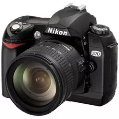 USED Nikon D70 D70 Digital SLR Camera Lens Kit [AF-SDX Zoom Nikkol ED18-70 F3.5 • $250.34