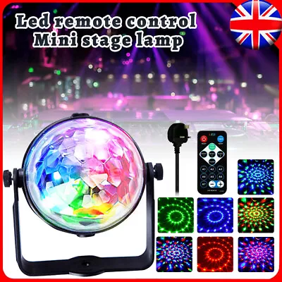 £9.99 • Buy 2X Party Magic Ball Light LED Party Disco RGB Rotating Club DJ Stage Lights UK