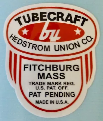 1960's Hedstrom Tubecraft Tricycle Trike Bike Head Badge Decal • £14.60