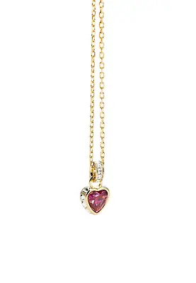 New 100% SWAROVSKI Brand 5648750 Red Heart Crystal Pendant Stilla Gold Necklace • $97.75
