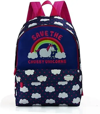 David And Goliath Save The Chubby Unicorns School Backpack Rucksack Bag Bnwt  • £9.95