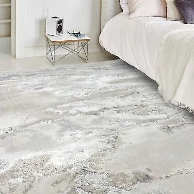 Aurora Cloud Grey AU02 Abstract Rug For Living Room - Large 160x230cm • £189.44