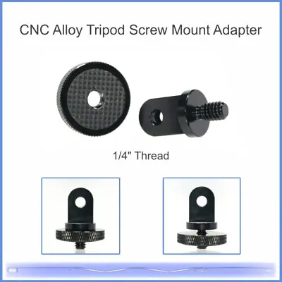 CNC Alloy Tripod Screw Mount Adapter - For GoPro Type Fittings • £3.99