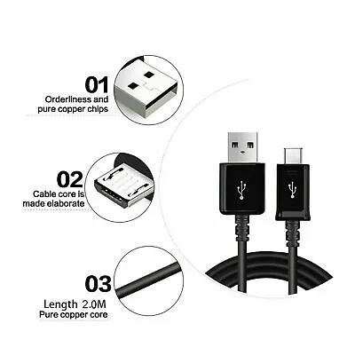 New Acer Iconia One 7/8/10 Tablet CHARGER CABLE MICROUSB CHARGING LEAD 1M • £4.05