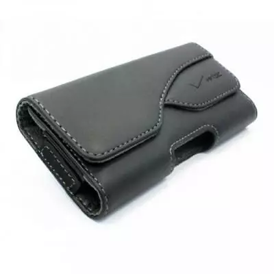 Verizon Oem Leather Pouch Side Cell Phone Case Cover Holster Swivel Belt Clip • $10.01