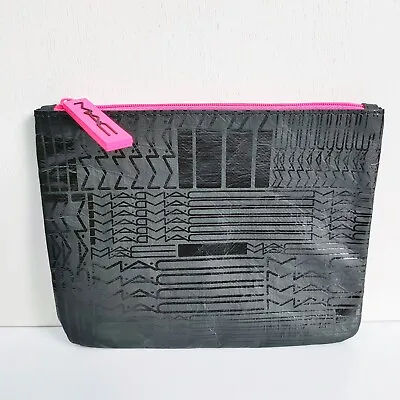 MAC Black & Pink Makeup Cosmetic Bag Travel Toiletry Pouch Purse Brand New! • $16.95