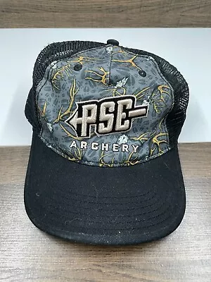 PSE Archery Buck Deer Hunting Outdoor Trucker Hat Cap Mesh Back Antlers All Over • $12.38