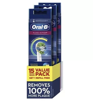 Oral B Power Toothbrush Floss Action Refills 15 Pack • $40