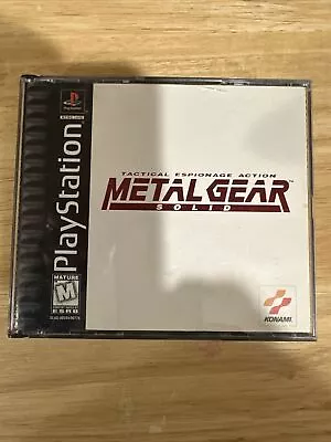 SONY PlayStation PS1 PSOne Metal Gear Solid (BLACK LABEL VERSION & COMPLETE) • $60