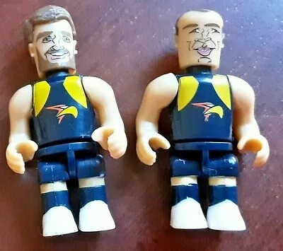 2 X WEST COAST EAGLES AFL Mini Micro Figures DARLING 27 & HURN 25 • $10