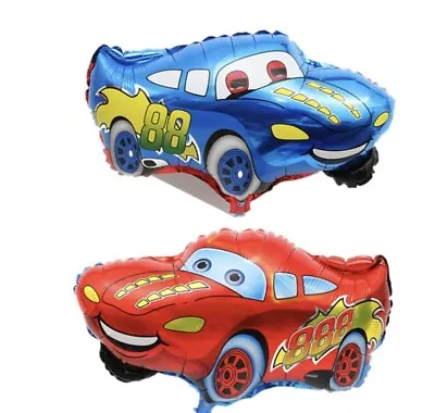 Large Disney Cars Lightning Red Blue McQueen Foil Balloon Birthday Party Decor  • $4.35