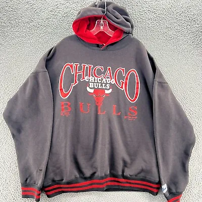 Vintage Chicago Bulls Sweatshirt Mens Extra Large Sweater Pullover Hoodie * • $33.94