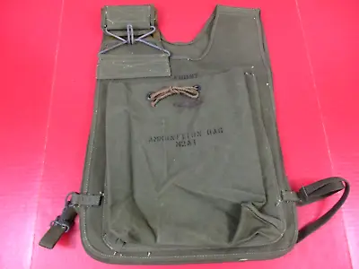 Vietnam Era US Army M2A1 Ammunition Carrying Bag Or Vest - OD Color - Unissued • $59.99