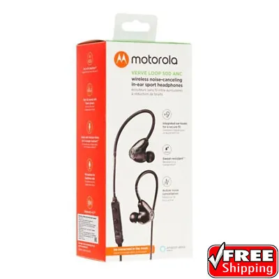 Motorola Verve Loop 500 ANC Wireless Noise Canceling In Ear Sport Headphones  • $13.99