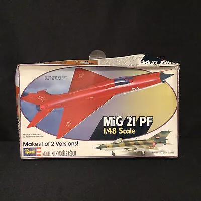 Vintage Revell 1/48 MiG-21 PF Soviet Syrian Aircraft Model Kit #H-237 • $23.49