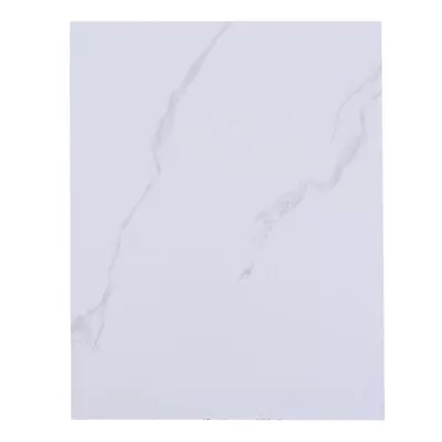 Wall Interior Cladding Board White Marble Effect Bathroom Wall Ceiling Panel PVC • £7.46