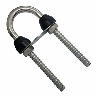 Stainless Steel U Bolts NYLON COLLAR Marine Grade 316 6mm 8mm 10mm| UK STOCK • £7.20