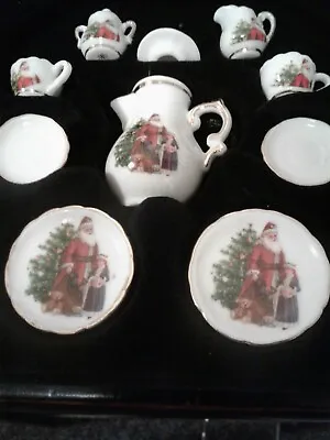 Reutter Porzellan Germany 10 Pc Mini Tea Set Santa Christmas From Disney New • $15.99