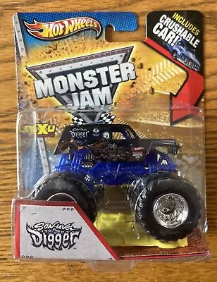 2012 HOT WHEELS MONSTER JAM   SON-UVA DIGGER   Monster Truck With Crushable Car • $14.99