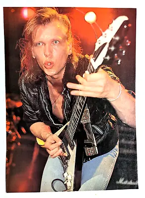 Michael Schenker Live / Msg / 1980's Magazine Full Page Pinup Poster Clipping • $12.99