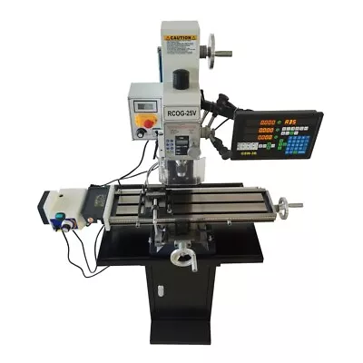 Horizontal Precision Milling And Drilling Machine Micro Lathe Three Axis Grating • $2653.29