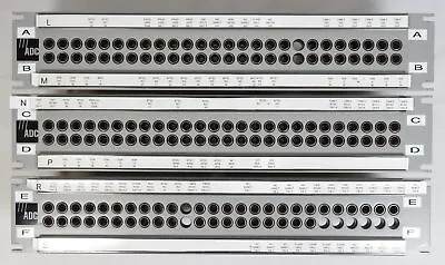 Lot 3 ADC PPI 2226RS-N Video Patch Bay Panels 19  Rackmount 52 Port Working • $99.99