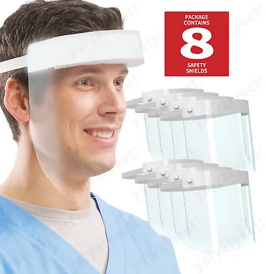 8-Pack Face Shield Reusable Washable Protective Cover Clear Mask Anti-Splash • $6.99