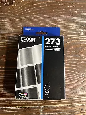 Genuine OEM Epson 273 Black T273020 Ink XP600 XP610 XP800 Exp 10/19 • $5