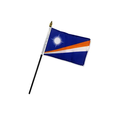 1 Dozen Marshall Islands Flags 4x6in Stick Flag Of Marshall Islander Flag • $17.95