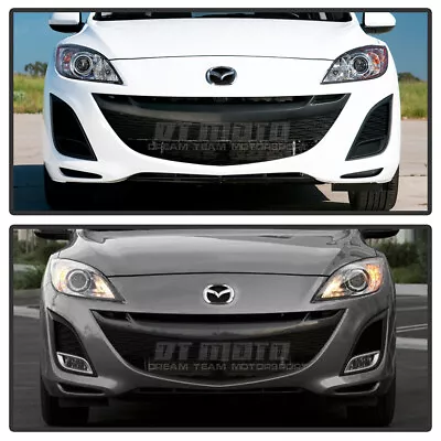 2010-2011 Mazda 3 Replacement Bumper Fog Light Lamps W/Harness+Switch Clear Pair • $56.96