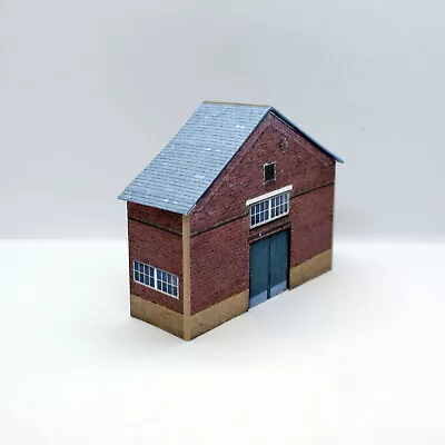 Card Low Relief OO Gauge Industrial Building 1/76 Scale 4mm Model Railway I8 • £5.35