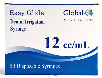 Global Medical Products Curved Tip Dental Syringe 12cc - QTY 600 BULK (STERILE) • $180