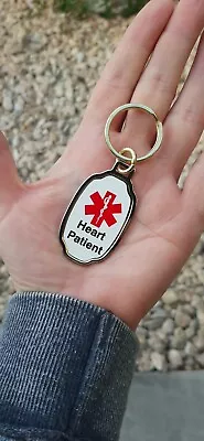 Gold Metal Medical Alert ID Dog Tag Pendant Men Women MADE IN USA HEART PATIENT  • $4.99