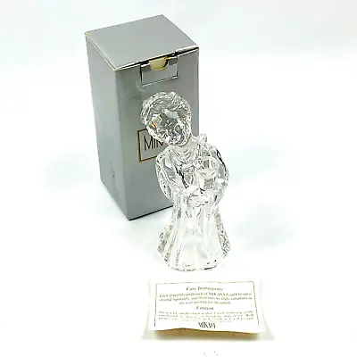 MIKASA Crystal Choir Angel Statue Figurine Germany W/ Box SN 094 550 5 3/4  VTG • $15.79