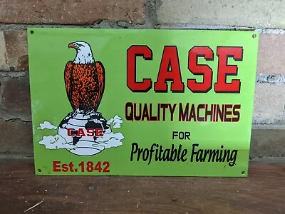 Vintage Case Tractors Eagle Porcelain Farm Machine Sign Eagle 12  X 8  • $119.33