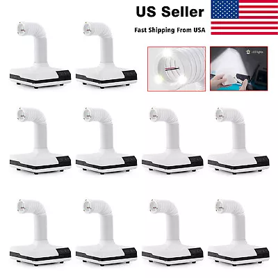 10 X Portable Nail Dental Lab 3 LED Desktop Dust Collector Extractor Machine 60W • $489.90