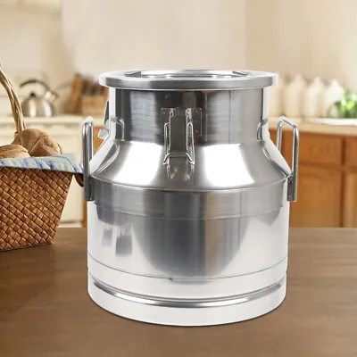 12L/3 Gallon Stainless Steel Milk Can Wine Bucket Milk Tote Jug With Seal Lid  • $74.10