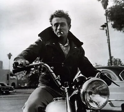 JAMES DEAN ICONIC ACTOR On A Motorcycle Picture PHOTO Poster Print 11 X 17 • $15.25